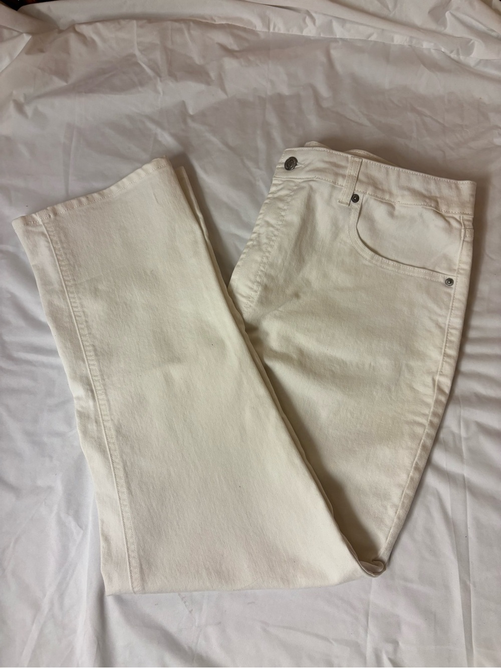 Frye Women's Straight Leg Jeans in Off-White